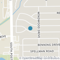 Map location of 4822 Kingfisher Drive, Houston, TX 77035
