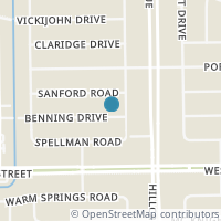 Map location of 5926 Benning Dr, Houston TX 77096