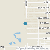 Map location of 9443 Portal Dr, Houston TX 77031