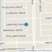 Map location of 5919 Sanford Road, Houston, TX 77096