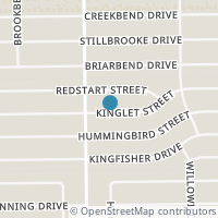 Map location of 4622 Kinglet Street, Houston, TX 77035