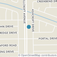 Map location of 10903 Hillcroft St, Houston TX 77096