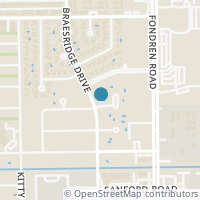 Map location of 10827 Braesridge Drive, Houston, TX 77071