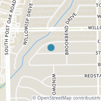 Map location of 4822 Stillbrooke Dr, Houston TX 77035