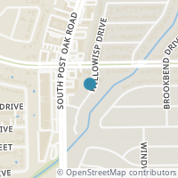 Map location of 10814 Willowisp Drive, Houston, TX 77035