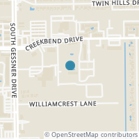 Map location of 10841 Braes Bend Dr, Houston TX 77071