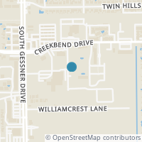 Map location of 10841 Braes Bend Drive, Houston, TX 77071