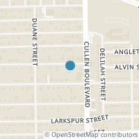 Map location of 4644 Alvin St, Houston TX 77051