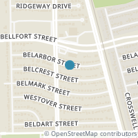 Map location of 6114 Belarbor St, Houston TX 77033