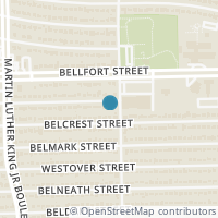 Map location of 5778 Belarbor Street, Houston, TX 77033