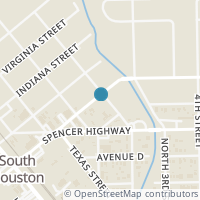 Map location of 202 York Street, South Houston, TX 77587