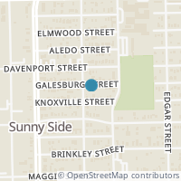 Map location of 4204 Galesburg St, Houston TX 77051