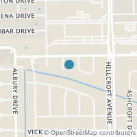 Map location of 10611 Kirkside Dr, Houston TX 77096