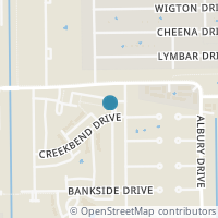 Map location of 6304 Creekbend Dr #7-72, Houston TX 77096