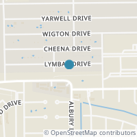 Map location of 6107 Lymbar Dr, Houston TX 77096