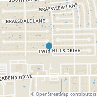 Map location of 8206 Twin Hills Dr, Houston TX 77071