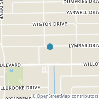 Map location of 5539 Lymbar Dr, Houston TX 77096