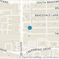 Map location of 10269 S Gessner Road, Houston, TX 77071