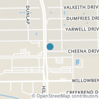 Map location of 5834 Cheena Drive, Houston, TX 77096