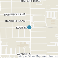 Map location of 1414 Kolb Road, Pasadena, TX 77502