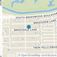 Map location of 8314 Braesdale Lane, Houston, TX 77071