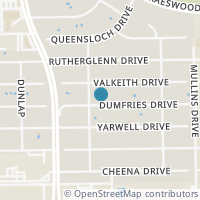 Map location of 5810 Dumfries Drive, Houston, TX 77096
