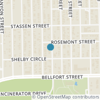 Map location of 8312 Woodward Street Street, Houston, TX 77051