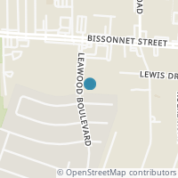 Map location of 9797 leawood #408, Houston, TX 77099