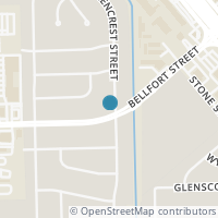 Map location of 7939 Bellfort St, Houston TX 77061