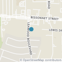 Map location of 9797 Leawood Boulevard #1005, Houston, TX 77099