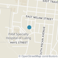 Map location of 300 Vine Street, Luling, TX 78648