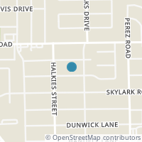Map location of 708 Bluebird Ln, Pasadena TX 77502