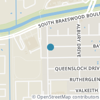 Map location of 6243 Bayou Bridge Drive, Houston, TX 77096