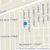 Map location of 8017 Lawler Street, Houston, TX 77051