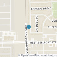 Map location of 9910 Bassoon Dr, Houston TX 77025