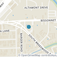 Map location of 9090 S Braeswood Boulevard #96, Houston, TX 77074