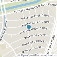 Map location of 4954 Glenmeadow Dr, Houston TX 77096