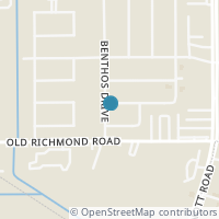 Map location of 13331 Bassford Drive, Houston, TX 77083