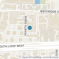 Map location of 8421 Hearth Unit 1 Drive, Houston, TX 77054