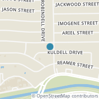Map location of 6106 Kuldell Dr, Houston TX 77074