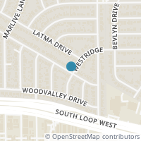 Map location of 3530 Sun Valley Drive, Houston, TX 77025