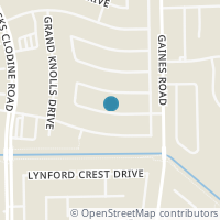 Map location of 15406 Evergreen Place Drive, Houston, TX 77083