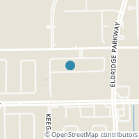 Map location of 13814 Evansdale Lane, Houston, TX 77083