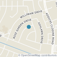 Map location of 8415 Lone Maple Drive, Houston, TX 77083
