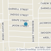 Map location of 6136 Jason Street, Houston, TX 77074