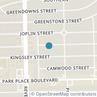 Map location of 7614 Bradford St, Houston TX 77087
