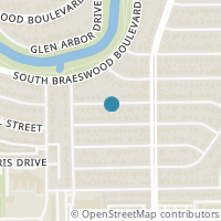 Map location of 3431 Broadmead Dr, Houston TX 77025