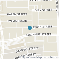Map location of 5607 Edith Street, Houston, TX 77081