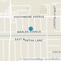 Map location of 1407 Marlock Ln, Pasadena TX 77502