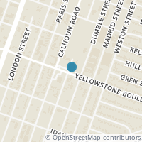 Map location of 4721 Yellowstone Boulevard, Houston, TX 77021